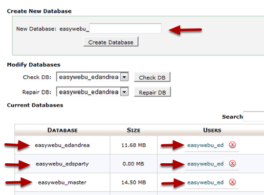 data base drupal